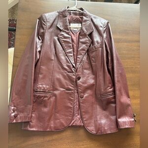 Vintage Leather Blazer